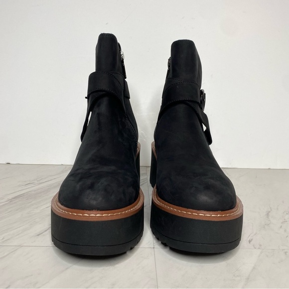 Blondo Giovani Black Nubuck Platform Heeled Boot 9M - Picture 2 of 14